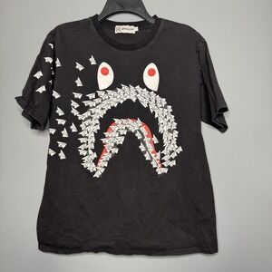 Streetwear Paper Airplane Shark Mouth Shirt Large APSaage.shark Ape